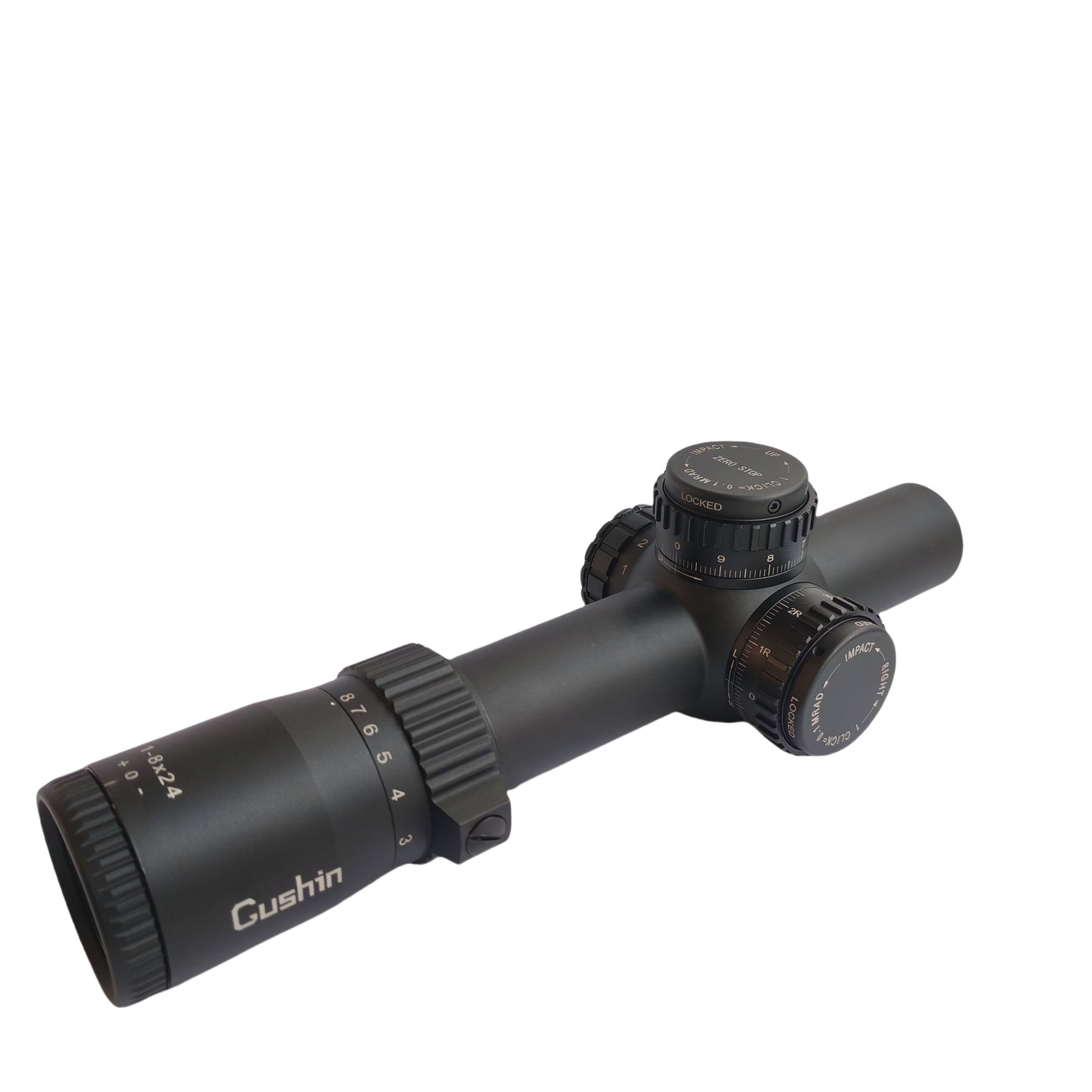 1-8x24 FFP Combat Scope - Zero Stop BDC Turrets , 0.1 MIL Clicks