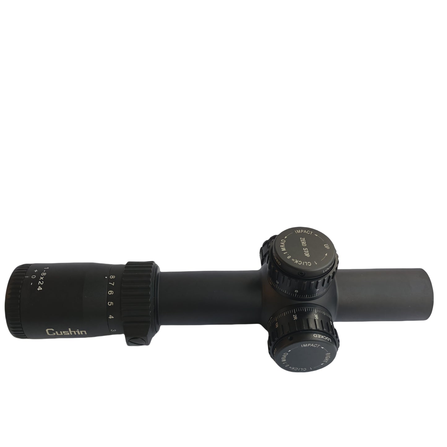 1-8x24 FFP Combat Scope - Zero Stop BDC Turrets , 0.1 MIL Clicks
