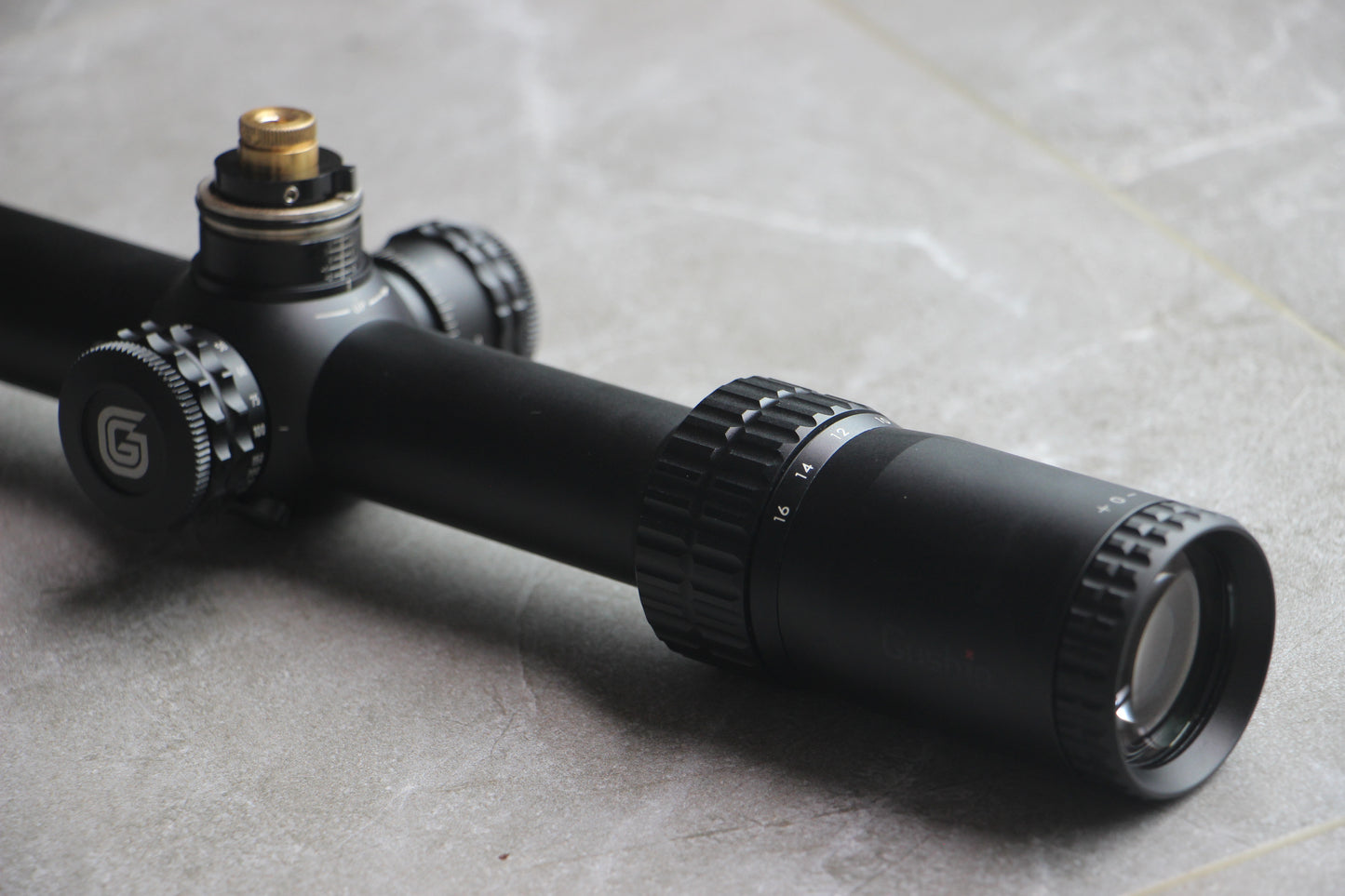 Gushin 4-16X44 FFP Rifle Scope - 30mm Tube, Zero Stop,Non-Illuminated, 1/10MRAD