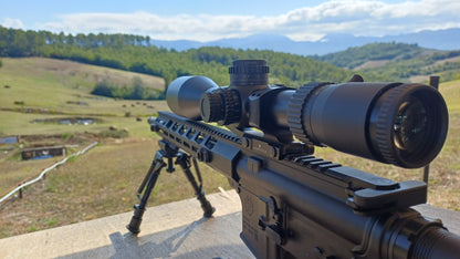 5-45x56 FFP Zero Stop - 34mm Tube, 0.05 Mrad Click Value